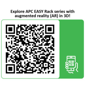APC Easy Rack 24U Rack autonome Noir Baie EasyRack 800mm/42U/800mm avec toit, panneau latéral, roulettes, noir  (ER6402)