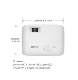 BenQ TH575 vidéo-projecteur Projecteur à focale standard 3800 ANSI lumens DLP 1080p (1920x1080) Compatibilité 3D Blanc