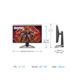BenQ 9H.LKTLA.TBE écran plat de PC 68,6 cm (27") 3840 x 2160 pixels 4K Ultra HD LED Noir (9H.LKTLA.TBE)