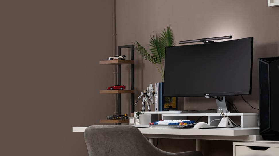 BenQ ScreenBar Halo lumière du moniteur Gris 800 lm (9H.W49WT.ES2) — image 4