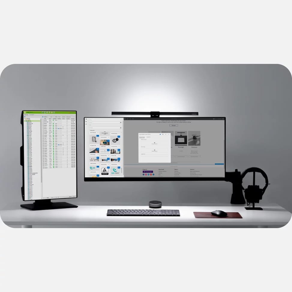 BenQ ScreenBar Halo lumière du moniteur Gris 800 lm (9H.W49WT.ES2) — image 7