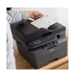Brother MFC-L2860DWE - Imprimante multifonction laser 4-en-1 monochrome A4 compacte et réseau Ethernet - 6 mois d'abonnement