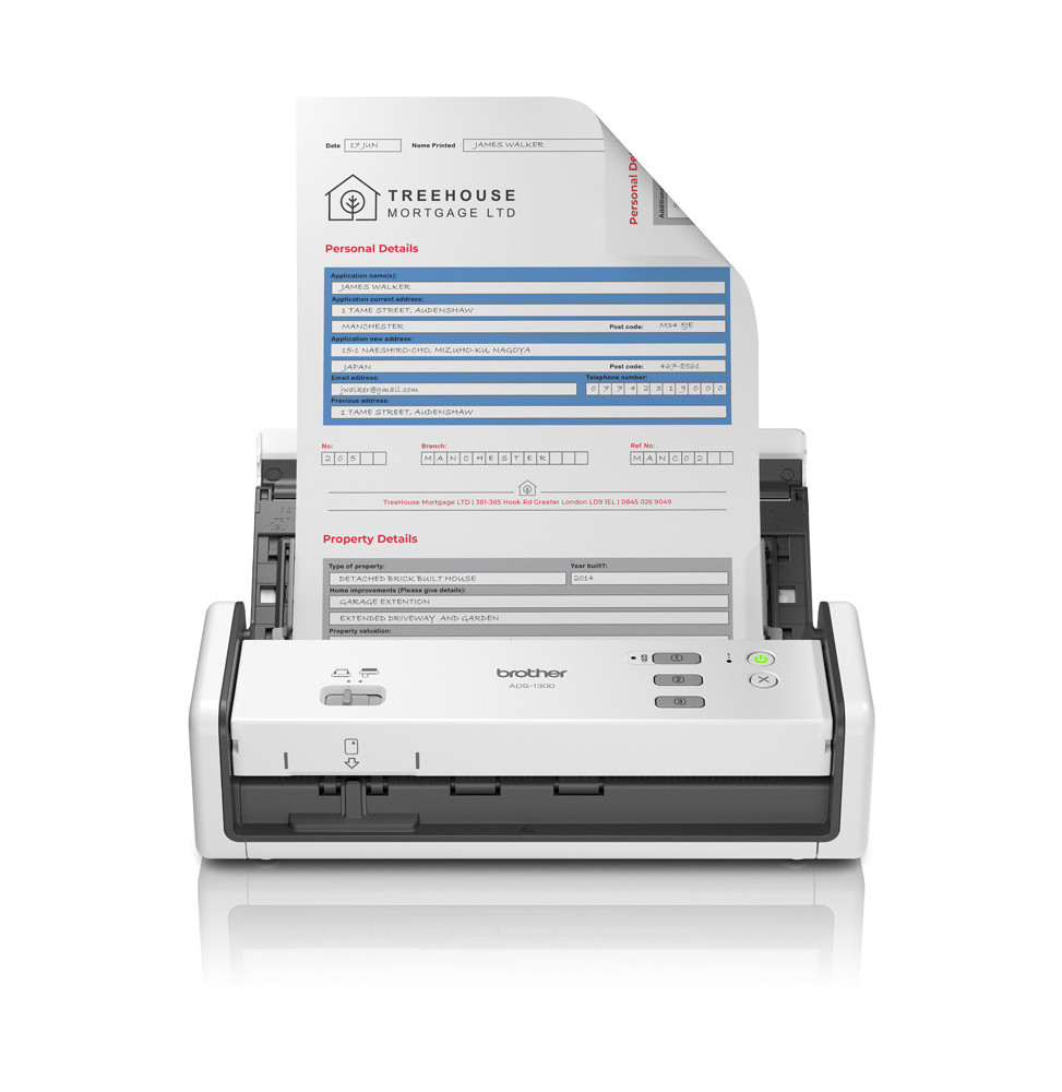 Brother ADS-1300 - Scanner compact et portable (ADS-1300)