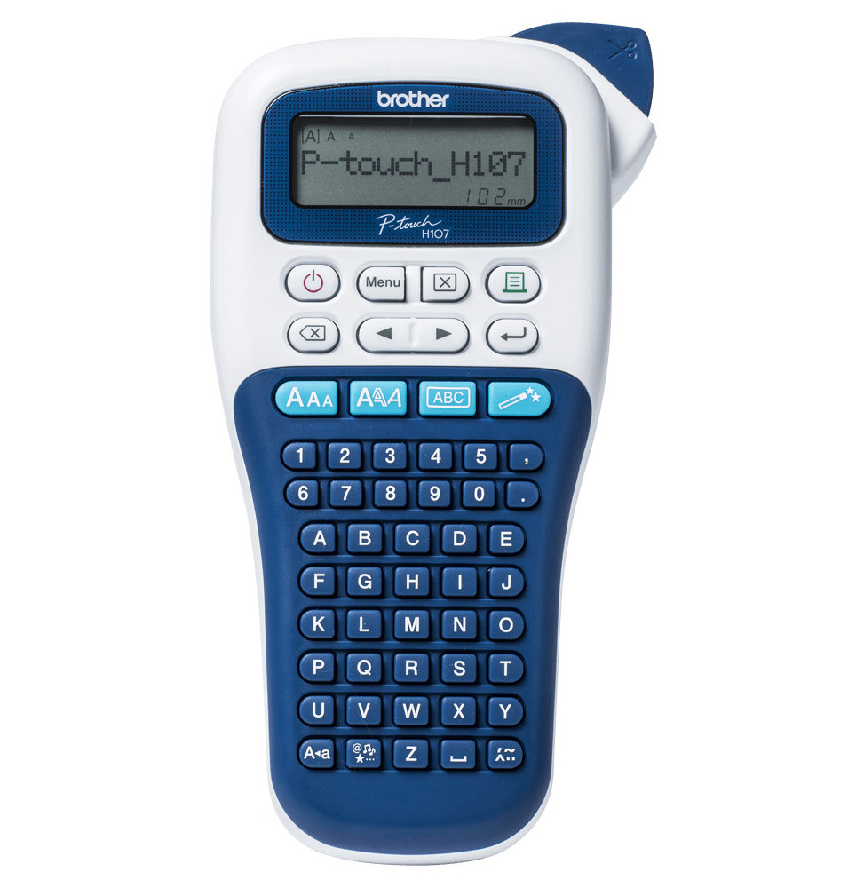 Brother PT-H107B étiqueteuse P-touch bleue foncée Etiqueteuse portable pour votre organisation  (PT-H107B)