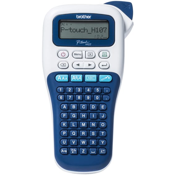 Brother PT-H107B étiqueteuse P-touch bleue foncée Etiqueteuse portable pour votre organisation  (PT-H107B)