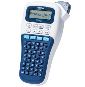 Brother PT-H107B étiqueteuse P-touch bleue foncée Etiqueteuse portable pour votre organisation  (PT-H107B)