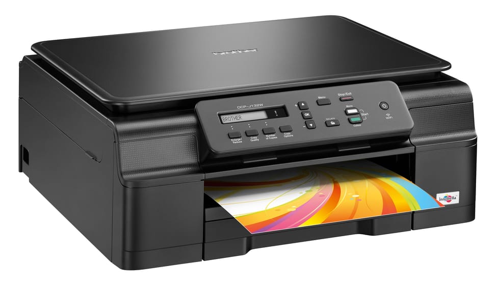 Imprimante Brother multifonction jet d’encre couleur 3-en-1 avec wifi (DCPJ132W) — image 3