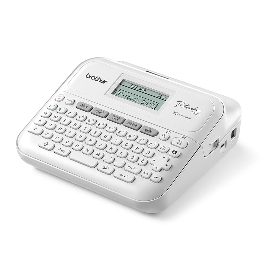 Brother PT-D410 imprimante pour étiquettes Transfert thermique 180 x 180 DPI 20 mm/sec Avec fil TZe QWERTY (PT-D410) — image 3