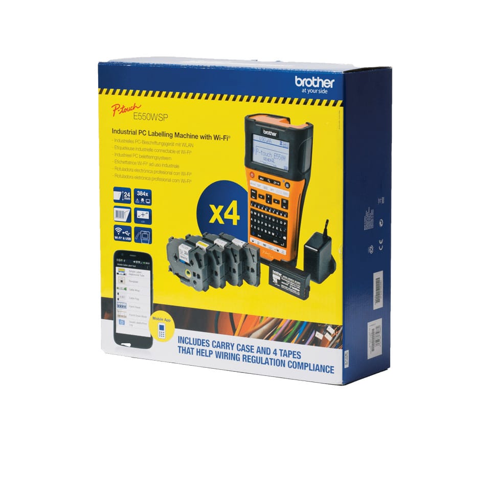 Brother PT-E550WSP imprimante d'étiquettes industrielle (PT-E550WSP) — image 2