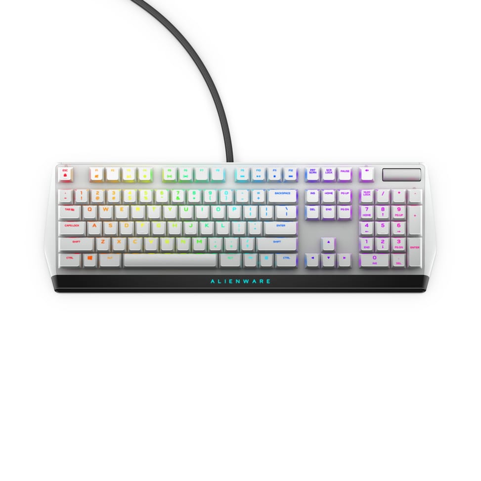 Alienware AW510K clavier USB Noir, Blanc USB, RGo LED, 1000Hz, Cherry MX Red, 2m, 910g  (AW510K-W-WW) — image 3