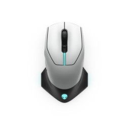 Alienware AW610M souris Droitier RF Wireless + USB Type-A Optique 16000 DPI 16000 DPI, USB, 40G, 2m, 1000Hz  (AW610M-W-DAEM)