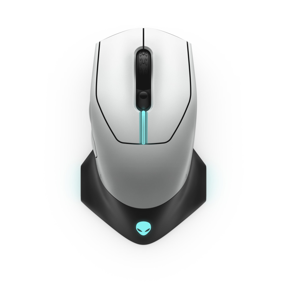 Alienware AW610M souris Droitier RF Wireless + USB Type-A Optique 16000 DPI 16000 DPI, USB, 40G, 2m, 1000Hz  (AW610M-W-DAEM)