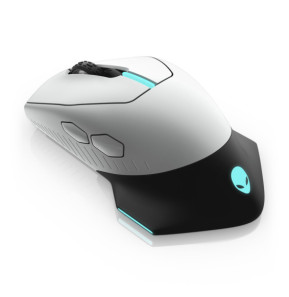 Alienware AW610M souris Droitier RF Wireless + USB Type-A Optique 16000 DPI 16000 DPI, USB, 40G, 2m, 1000Hz  (AW610M-W-DAEM)