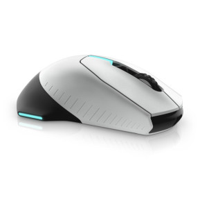Alienware AW610M souris Droitier RF Wireless + USB Type-A Optique 16000 DPI 16000 DPI, USB, 40G, 2m, 1000Hz  (AW610M-W-DAEM)