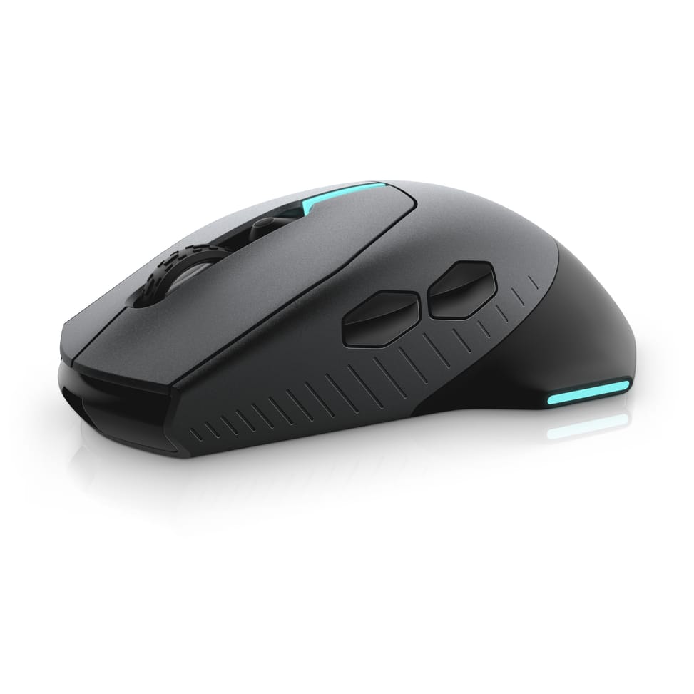 Alienware AW610M souris Droitier RF Wireless + USB Type-A Optique 16000 DPI 16000 DPI, USB, 40G, 2m, 1000Hz  (AW610M-G-DAEM) — image 4
