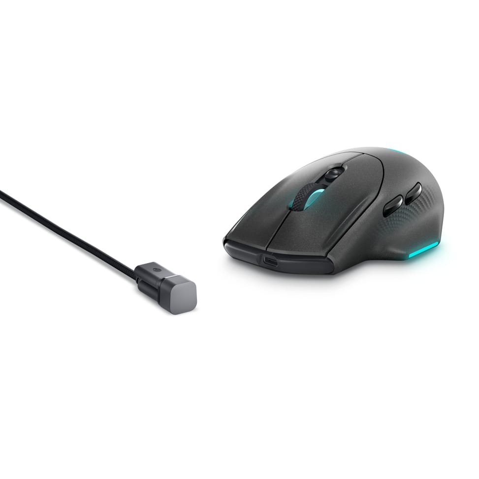 Alienware AW620M souris Droitier RF Wireless + USB Type-C Optique 26000 DPI (AW620M-G-DEAM) — image 8