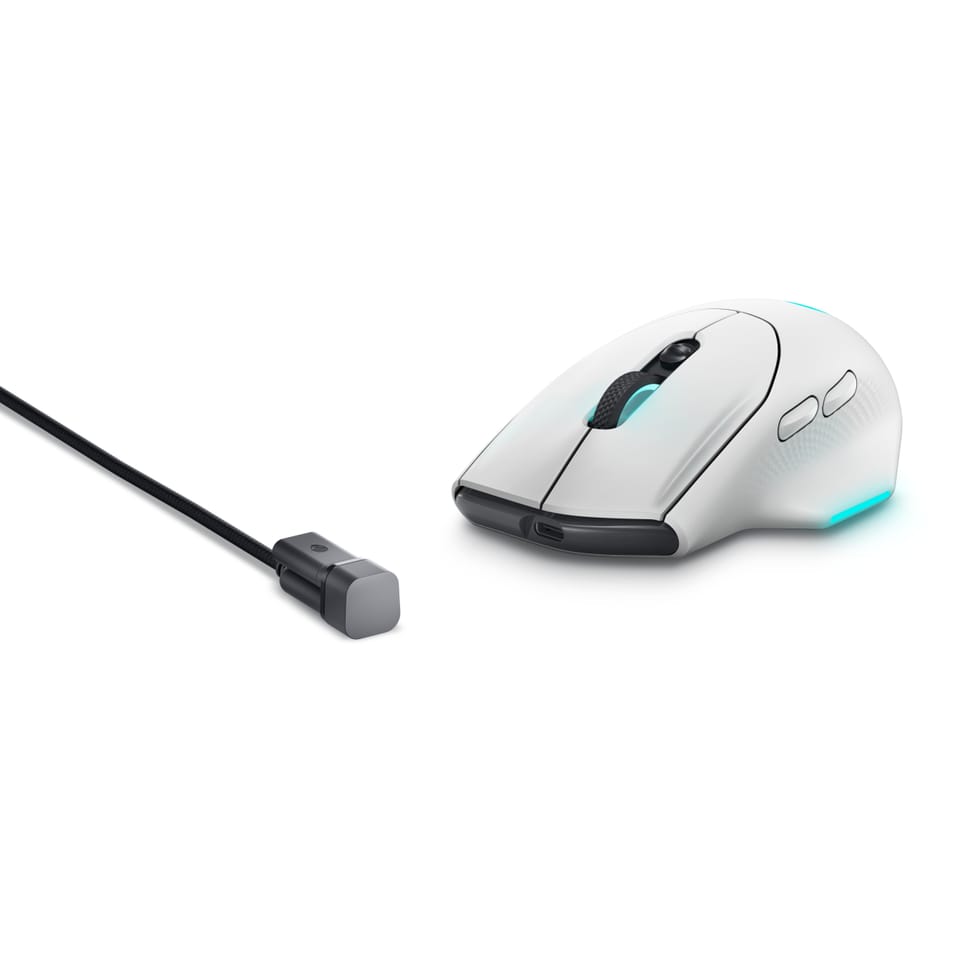 Alienware AW620M souris Droitier RF Wireless + USB Type-C Optique 26000 DPI (AW620M-W-DEAM) — image 8