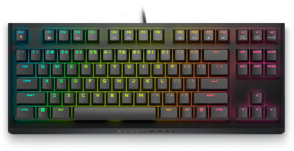 Alienware AW420K clavier USB Noir CHERRY MX Red, Anti-ghosting, Hot Keys, AlienFX RGo, 0.787kg  (AW420K-B-WW) — image 3