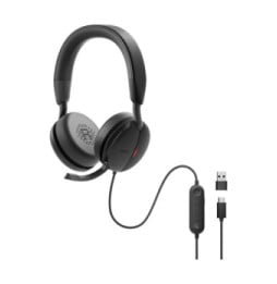 DELL WH5024 Casque Avec fil Arceau Appels/Musique USB Type-C Noir 20Hz - 20kHz, 40mm, 120dB, USB-C, 189g  (WH5024-DWW)