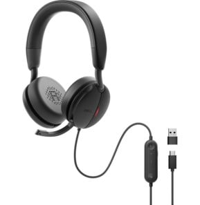 DELL WH5024 Casque Avec fil Arceau Appels/Musique USB Type-C Noir 20Hz - 20kHz, 40mm, 120dB, USB-C, 189g  (WH5024-DWW)