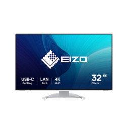 EIZO FlexScan EV3240X-WT écran plat de PC 80 cm (31.5") 3840 x 2160 pixels 4K Ultra HD LCD Blanc (EV3240X-WT)