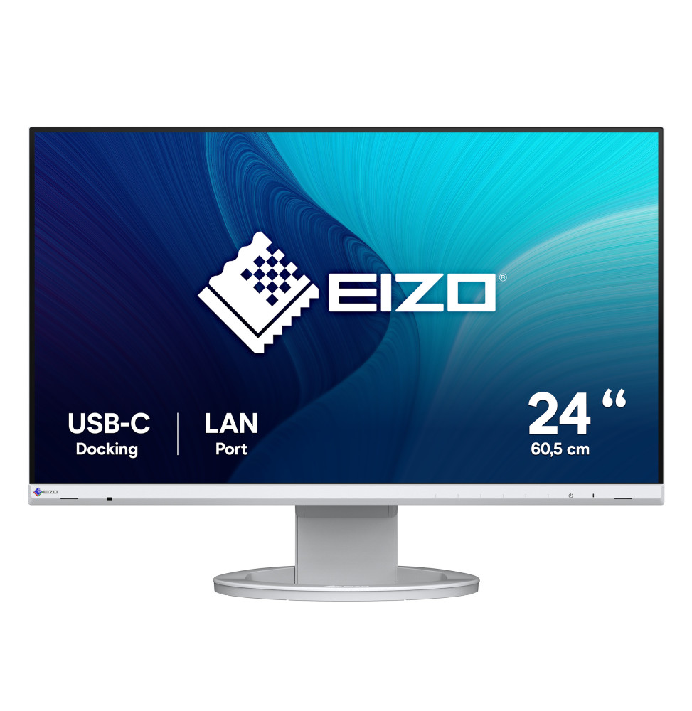 EIZO FlexScan EV2490-WT écran plat de PC 60,5 cm (23.8") 1920 x 1080 pixels Full HD LED Blanc (EV2490-WT)