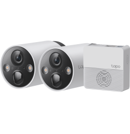 Pack de 2 Caméras de sécurité WiFi Tp-Link Tapo C420S2 sans fil sur batterie + Hub de connexion  (TAPOC420S2)