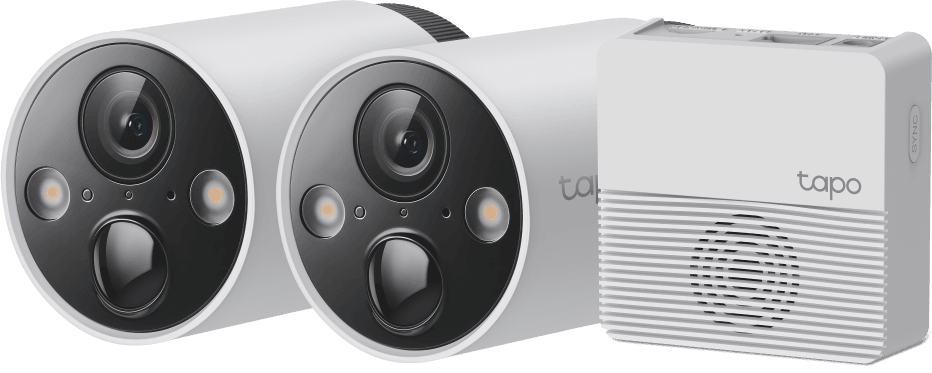 Pack de 2 Caméras de sécurité WiFi Tp-Link Tapo C420S2 sans fil sur batterie + Hub de connexion  (TAPOC420S2) — image 1