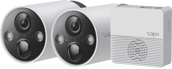Pack de 2 Caméras de sécurité WiFi Tp-Link Tapo C420S2 sans fil sur batterie + Hub de connexion  (TAPOC420S2)