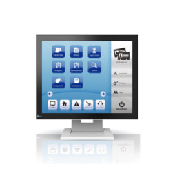 EIZO DuraVision FDS1921T écran plat de PC 48,3 cm (19") 1280 x 1024 pixels LCD Écran tactile Dessus de table Gris