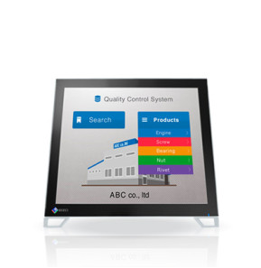 EIZO DuraVision FDS1782T écran plat de PC 43,2 cm (17") 1280 x 1024 pixels LED Écran tactile Dessus de table Noir