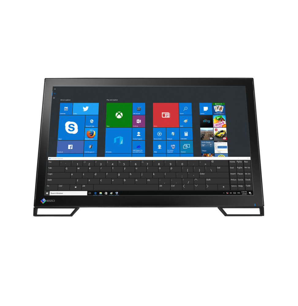 EIZO DuraVision FDF2382WT-BK écran plat de PC 58,4 cm (23") 1920 x 1080 pixels Full HD LED Écran tactile Dessus de table Noir