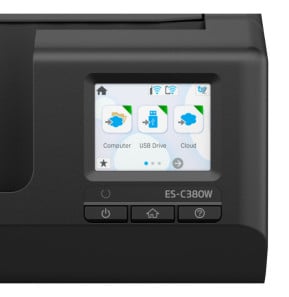 Epson ES-C380W Chargeur automatique de documents + Scanner à feuille 600 x 600 DPI A4 Noir (B11B269401)