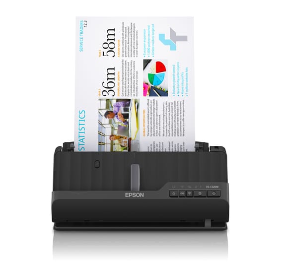 Epson ES-C320W Chargeur automatique de documents + Scanner à feuille 600 x 600 DPI A4 Noir (B11B270401)