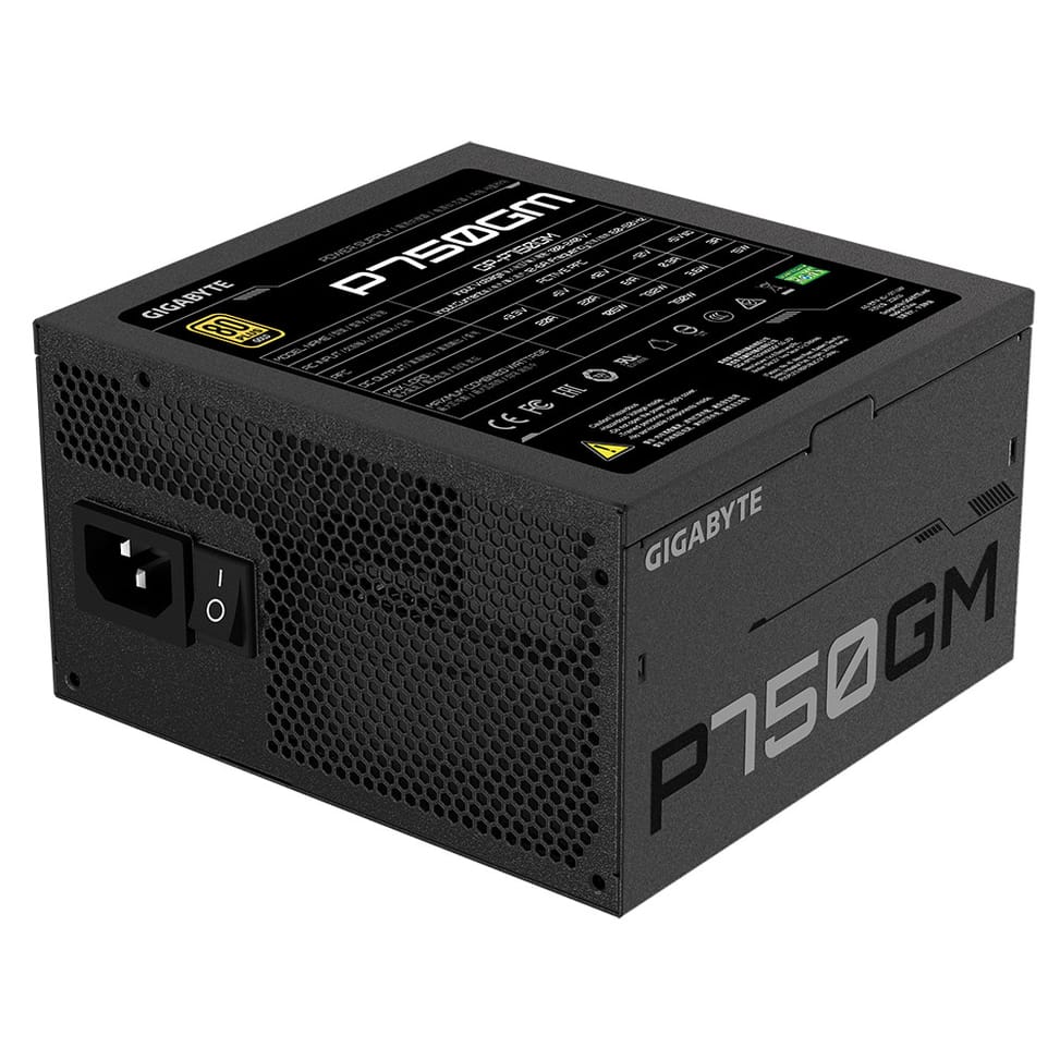 Gigabyte P750GM unité d'alimentation d'énergie 750 W 20+4 pin ATX ATX Noir (GP-P750GM) — image 4