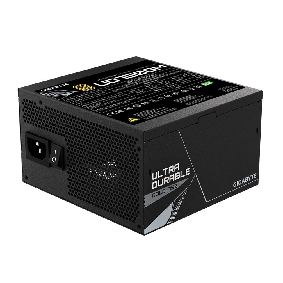 Gigabyte GP-UD750GM unité d'alimentation d'énergie 750 W 20+4 pin ATX ATX Noir (GP-UD750GM) — image 4