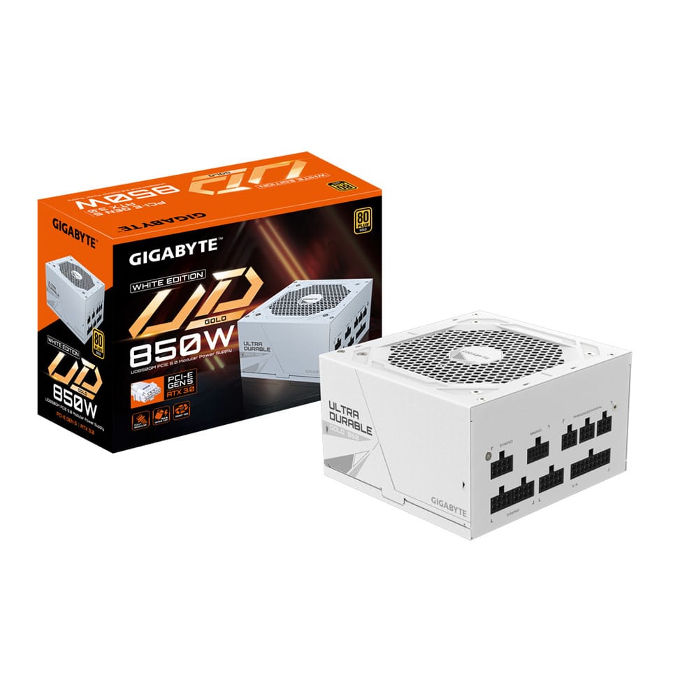 Gigabyte UD850GM PG5W unité d'alimentation d'énergie 750 W 20+4 pin ATX ATX Noir (GP-UD850GM PG5W) — image 7