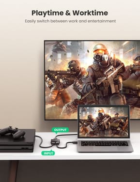 Commutateur HDMI Ugreen 1 entrée 2 sorties (50966) — image 3