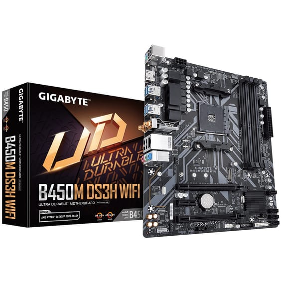 Gigabyte B450M DS3H WIFI carte mère AMD B450 Emplacement AM4 micro ATX (B450M DS3H WIFI)