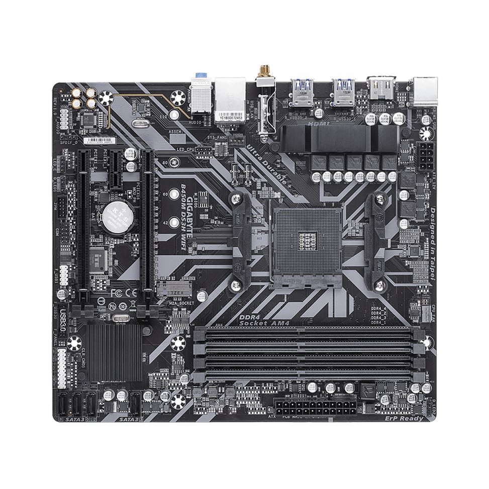 Gigabyte B450M DS3H WIFI carte mère AMD B450 Emplacement AM4 micro ATX (B450M DS3H WIFI) — image 2