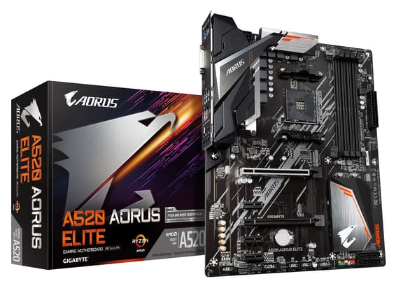 Gigabyte A520 AORUS ELITE carte mère AMD A520 Emplacement AM4 ATX (A520 AORUS ELITE)
