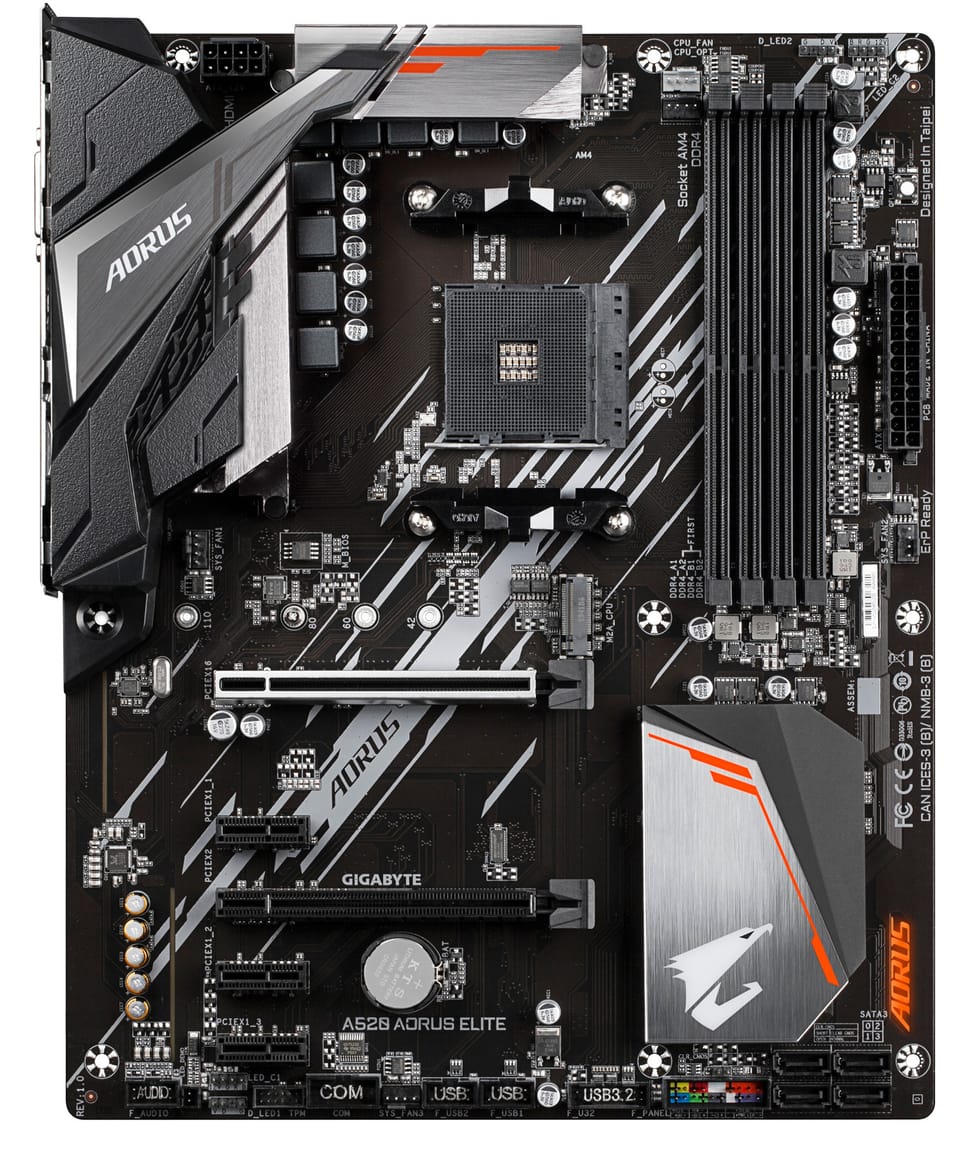 Gigabyte A520 AORUS ELITE carte mère AMD A520 Emplacement AM4 ATX (A520 AORUS ELITE) — image 3