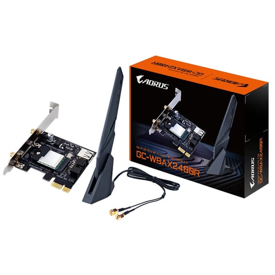 Gigabyte GC-WBAX2400R carte réseau Interne WLAN / Bluetooth 2400 Mbit/s (GC-WBAX2400R)