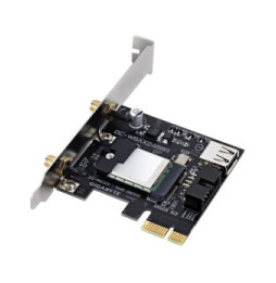 Gigabyte GC-WBAX2400R carte réseau Interne WLAN / Bluetooth 2400 Mbit/s (GC-WBAX2400R)