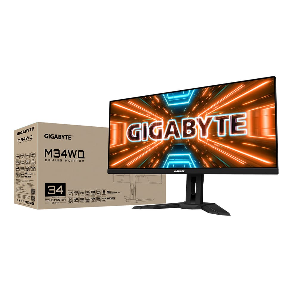 Gigabyte M34WQ écran plat de PC 86,4 cm (34") 3440 x 1440 pixels Wide Quad HD LCD Noir (M34WQ) — image 8