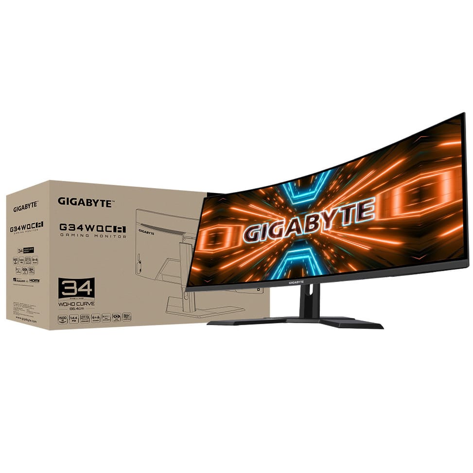 Gigabyte G34WQC A écran plat de PC 86,4 cm (34") 3440 x 1440 pixels UltraWide Quad HD LCD Noir (G34WQC A) — image 8