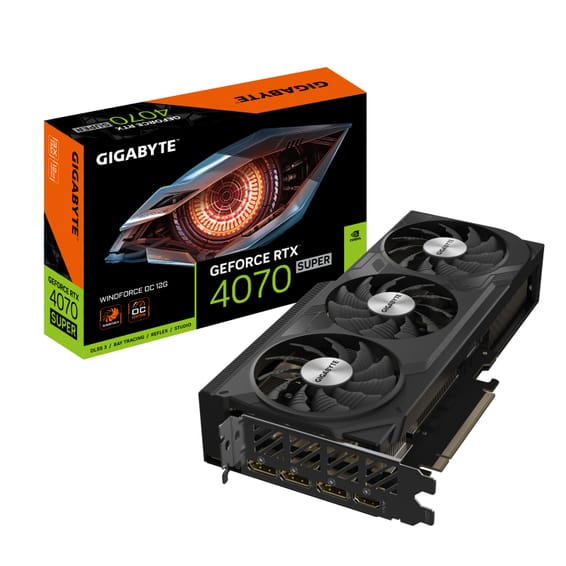 Gigabyte GeForce RTX 4070 SUPER WINDFORCE OC 12G NVIDIA 12 Go GDDR6X (GV-N407SWF3OC-12GD)