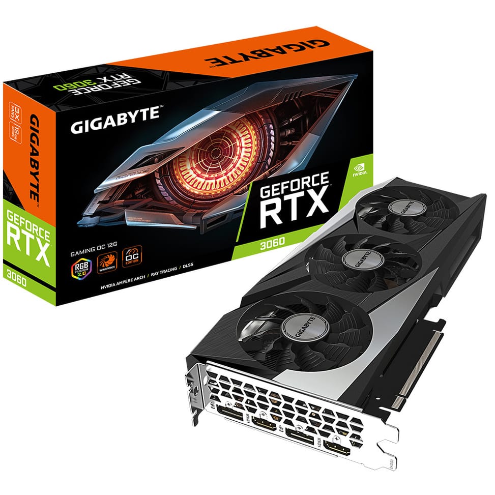 Gigabyte GAMING GeForce RTX 3060 OC 12G (rev. 2.0) NVIDIA 12 Go GDDR6 (GV-N3060GAMING OC-12GD 2.0) — image 8