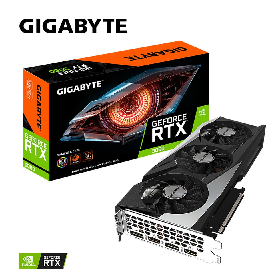 Gigabyte GAMING GeForce RTX 3060 OC 12G (rev. 2.0) NVIDIA 12 Go GDDR6 (GV-N3060GAMING OC-12GD 2.0) — image 9