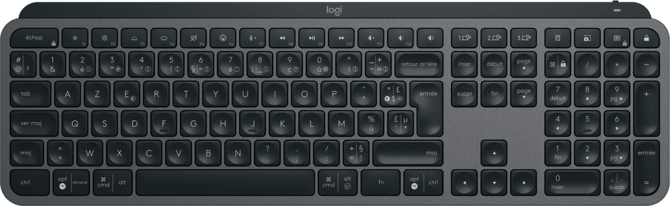 لوحة مفاتيح لاسلكية Logitech MX Keys S - فرنسي (AZERTY) (920-011568) — صورة 2